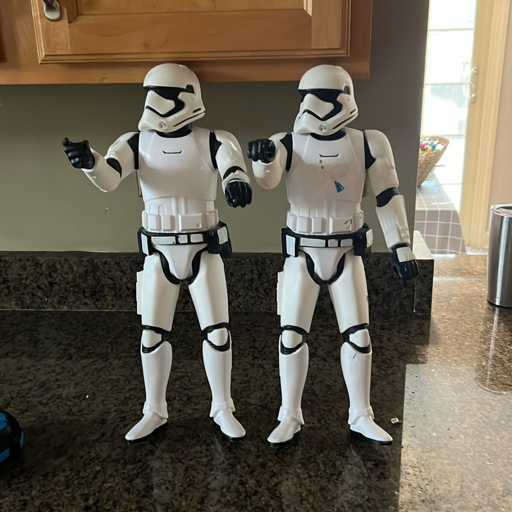 (2) Star Wars Trooper Action figures